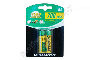 700mAh аккумулятор AA Minamoto Ni-Cd 2/card