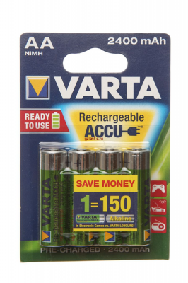 2400mAh аккумулятор AA Varta Ni-Mh 4/card предзаряженный