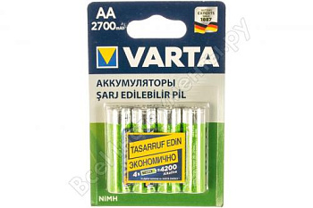 2700mAh аккумулятор AA Varta Ni-Mh 4/card