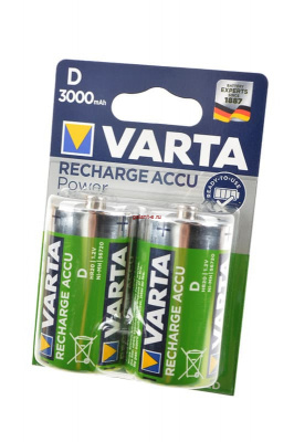 3000 mAh аккумулятор D R2U VARTA 2/card предзаряженный