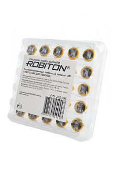 ROBITON PROFI CR2032 - HA6.2/20.5 3.0В с выводами под пайку BULK25, в упак 25 шт