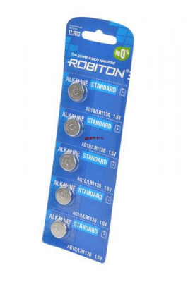 ROBITON STANDARD R-AG10-0-BL5 (0% Hg) AG10 LR1130 389 189 LR54 BL5