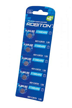 ROBITON STANDARD R-AG11-0-BL5 (0% Hg) AG11 LR721 361 LR58 BL5