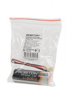 ROBITON ER18505-HU2 LSC3600-18505-3.6V с коннектором PK1