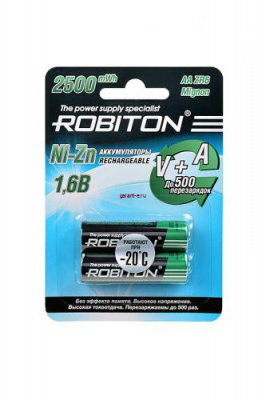 ROBITON 2500NZAA-2 Ni-Zn AA 2500мВтч, 1500мАч BL2