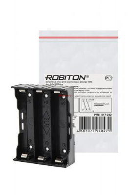 ROBITON Bh3x18650/pins с выводами для пайки PK1