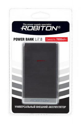ROBITON POWER BANK Li7.8-K 7800мАч черный BL1