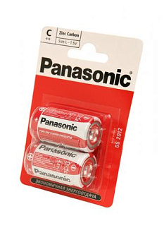 Panasonic Zinc Carbon R14RZ/2BP R14 BL2