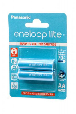 Panasonic eneloop lite BK-3LCCE/2BE 950мАч AA BL2