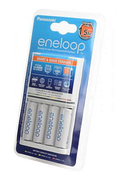 Panasonic eneloop K-KJ55MCC40E Smart&Quick Charger + 4АА1900мАч BL1