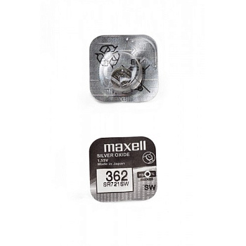 Элемент питания MAXELL SR721SW 362 (RUS), в упаковке 10 штук
