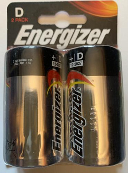 LR20 Energizer MAX, элемент питания, батарейка размера D, напряжение 1,5 В, алкалиновый, 2 шт. в блистере на картон-карте