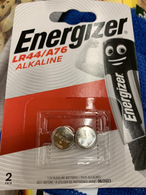 LR44 Energizer, элемент питания, батарейка размера AG13, напряжение 1,5 В, алкалиновый, 2 шт. в блистере на картон-карте