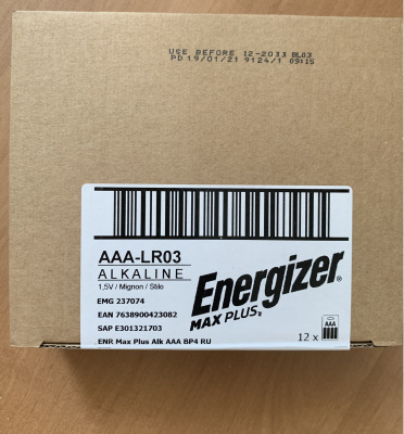 Элемент питания Energizer MAX+Power Seal LR03 BL4