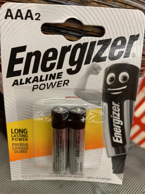 Элемент питания Energizer MAX+Power Seal LR03 BL2