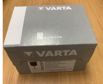 VARTA PROFESSIONAL LITHIUM 6205 CR123A BL1, элемент питания, батарейка