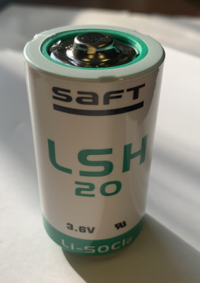 Батарейка SAFT LSH20 D - элемент питания литий-тионилхлоридный, напряжение 3,6В, ёмкость13000 мАчас