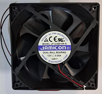 Вентилятор Jamicon JF1238B1HR, 12 Вольт, 120х120х38 мм, 2800 об/мин, авторестарт