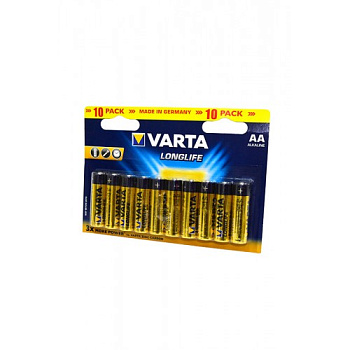 VARTA LONGLIFE 4106 LR6 BL10, элемент питания, батарейка