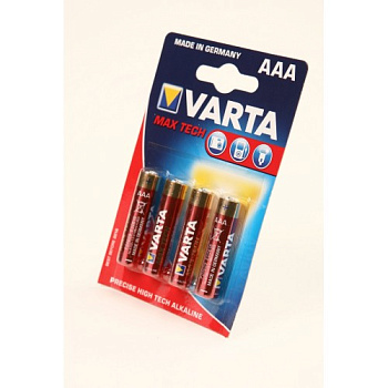 VARTA MAX TECH 4703 LR03 BL4, элемент питания, батарейка