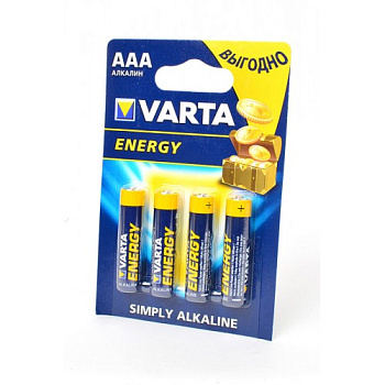 VARTA ENERGY 4103 LR03 BL4, элемент питания, батарейка