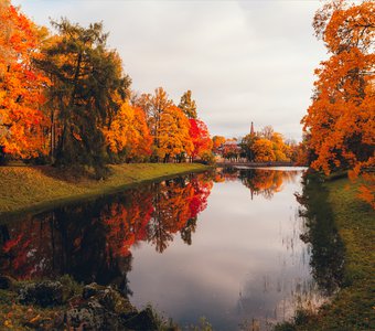 Осень в Пушкине, Екатерининский парк.