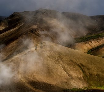 Затерянный мир где-то в высокогорье Исландии. Kerlingarfjöll
