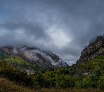 Rainy Day in Mountains