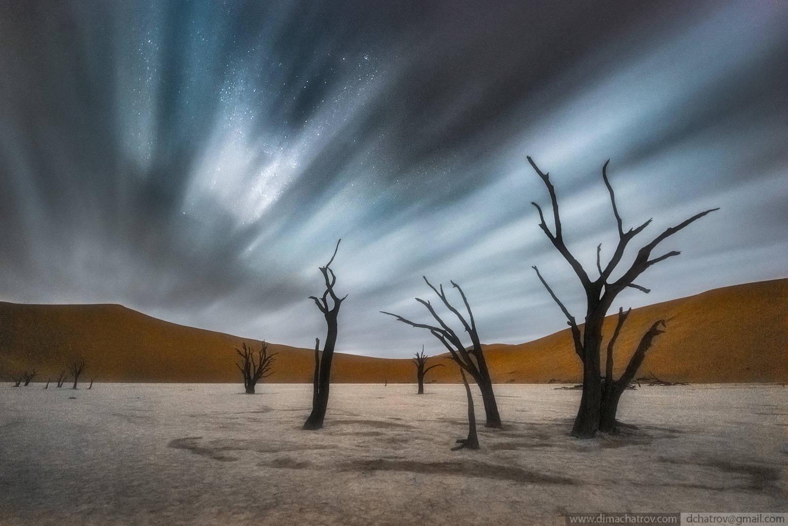 Ночь в пустыне Намиб