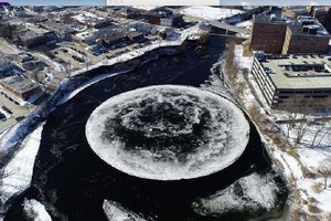Ледяные диски: одно из самых красивых и загадочных зимних явлений