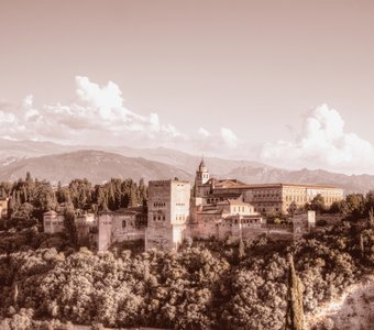 Вид на Альгамбру, Гранада