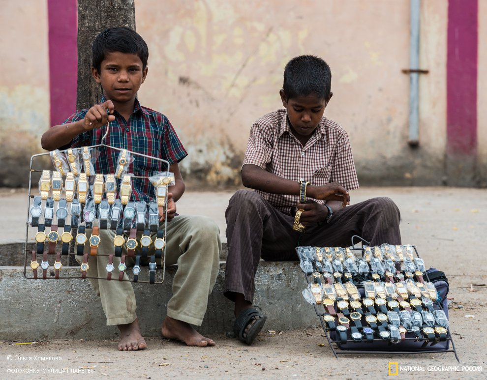 Работающие индийские дети