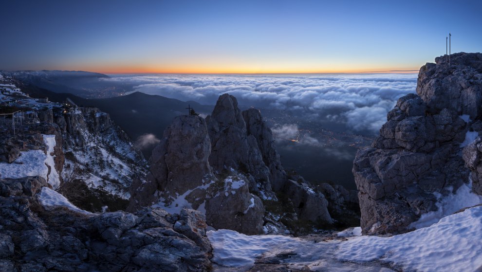 Ай Петри Крым гора зима