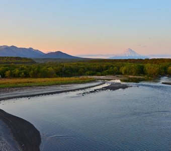 Закат под вулканами