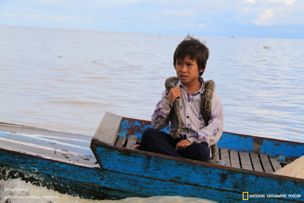 Камбоджийский мальчик- попрошайка