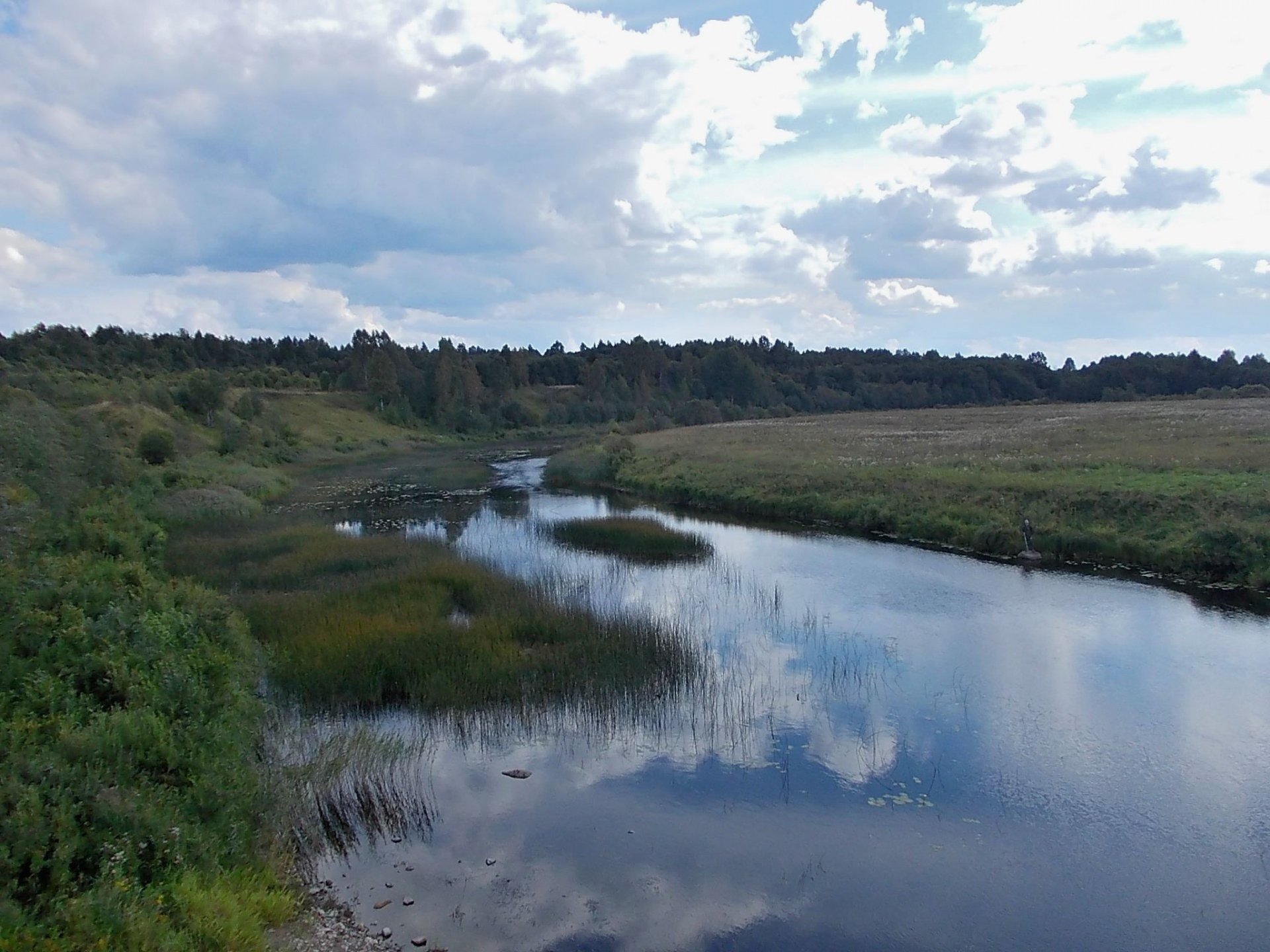 Русский Север. Жаркий день, гроза будет.