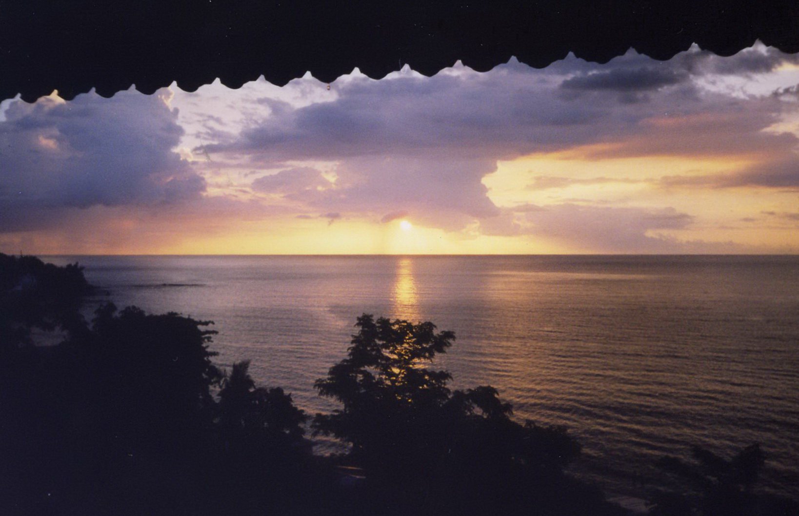 Закат на Карибском море...