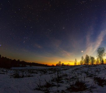 заход Венеры