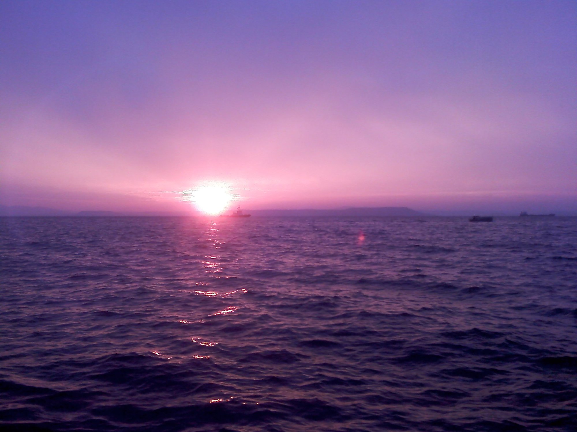 Закат на Японском море
