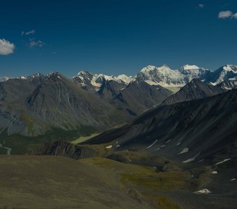 Гора Белуха. Вид с перевала Кара-Тюрек