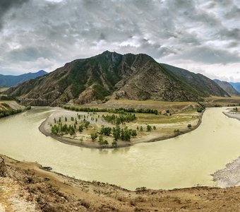 Катунь в районе слияния с Чуей