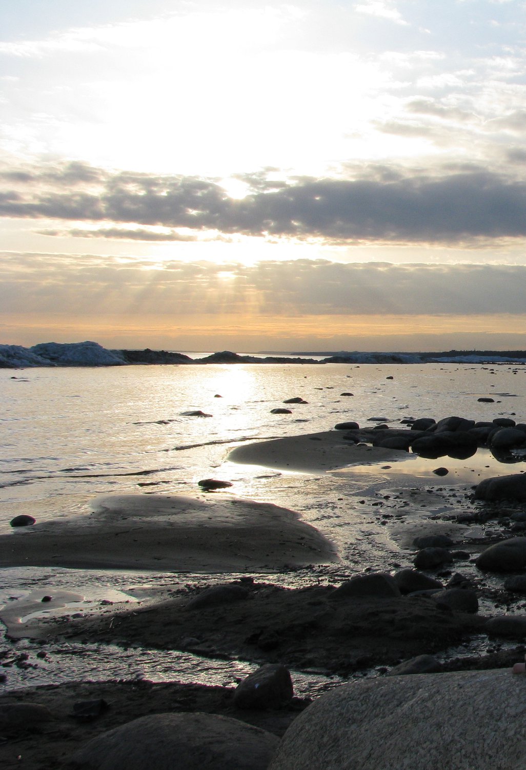 Закат на заливе