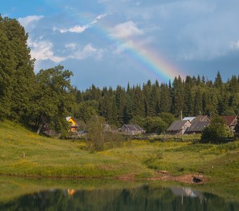 Летний пейзаж в деревне