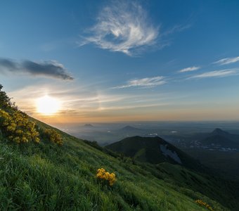 На закате