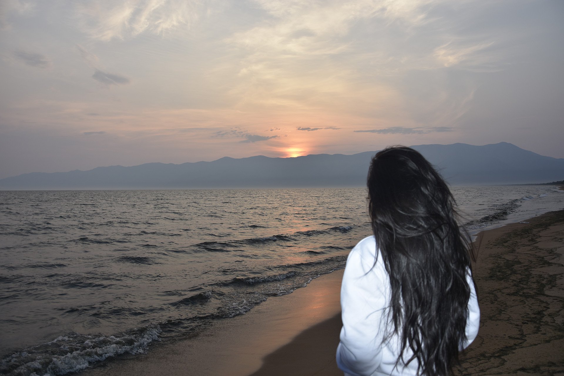 Закат на Байкале