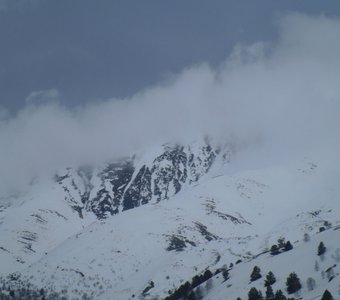 Снежная буря в горах