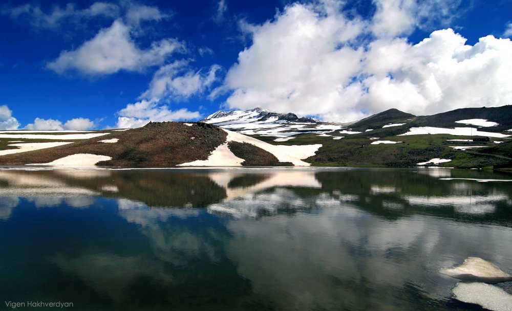 Озеро Кари и гора Арагац