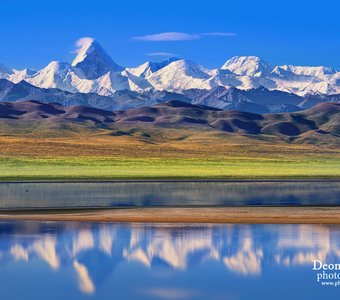 Озеро Тузколь. Сарыджазский хребет. Пик Хан-Тенгри, 7010м #NikonKazakhstan