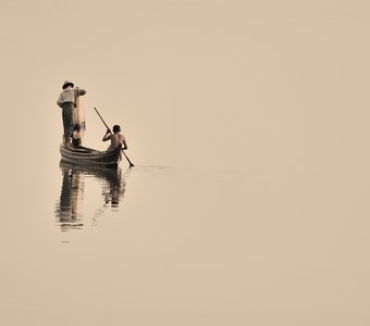 Рыбаки на озере Таунтэмэ