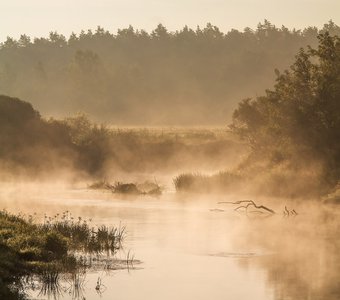 Рассвет на реке Болва